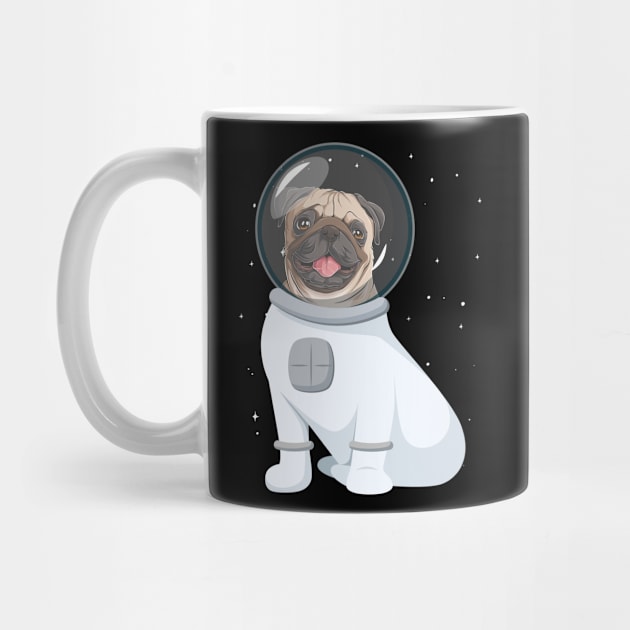 Astronaut Dog - Funny Pug Dog Owner Space Astronomy Lover by YouareweirdIlikeyou